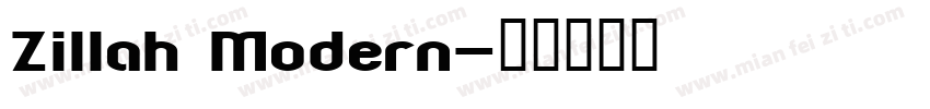 Zillah Modern字体转换